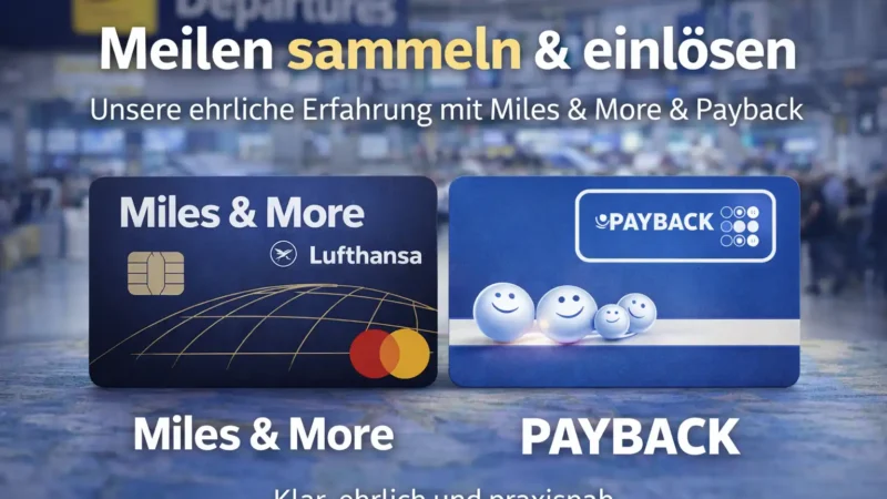 Meilen sammeln & einlösen mit Miles & More Kreditkarte und Payback Karte – mit Bonusaktionen und Prämienflügen