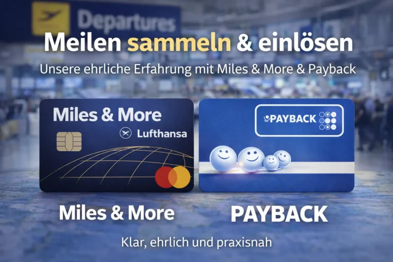 Meilen sammeln & einlösen mit Miles & More Kreditkarte und Payback Karte – mit Bonusaktionen und Prämienflügen