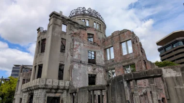 Atombombenkuppel im Hiroshima Peace Memorial Park in Japan
