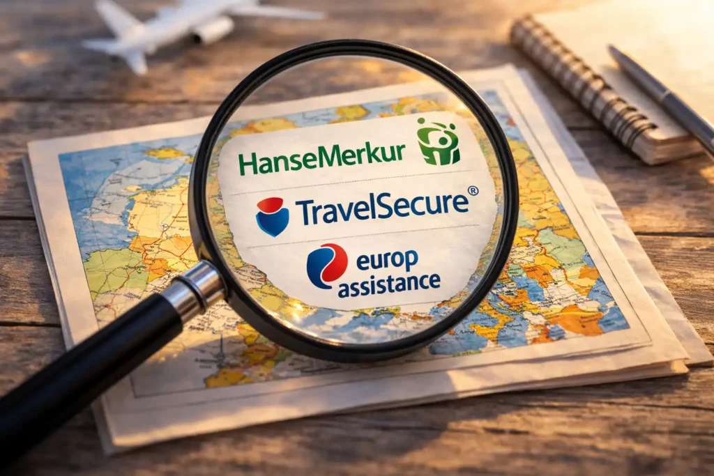 Vergleich von Reiseversicherungen für Familien – HanseMerkur, TravelSecure und Europ Assistance im direkten Vergleich.